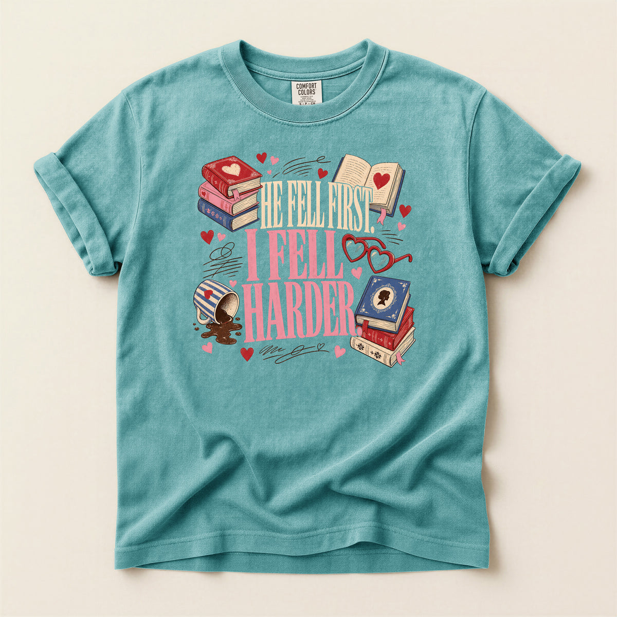 Book Lover T-Shirt — I Fell Harder Graphic Tee