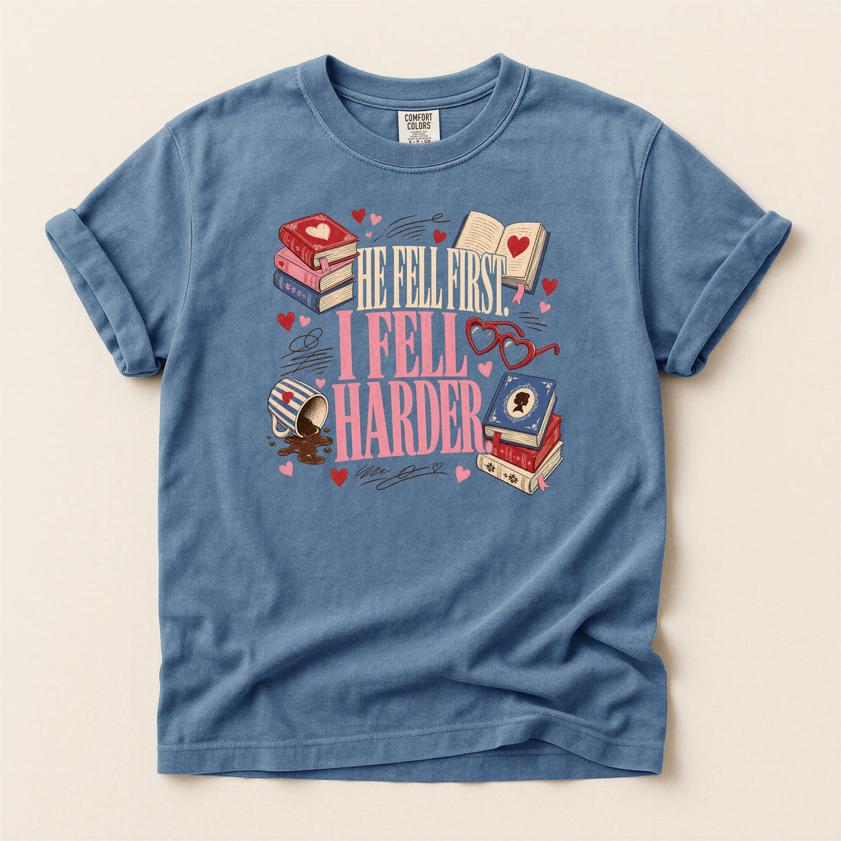 Book Lover T-Shirt — I Fell Harder Graphic Tee