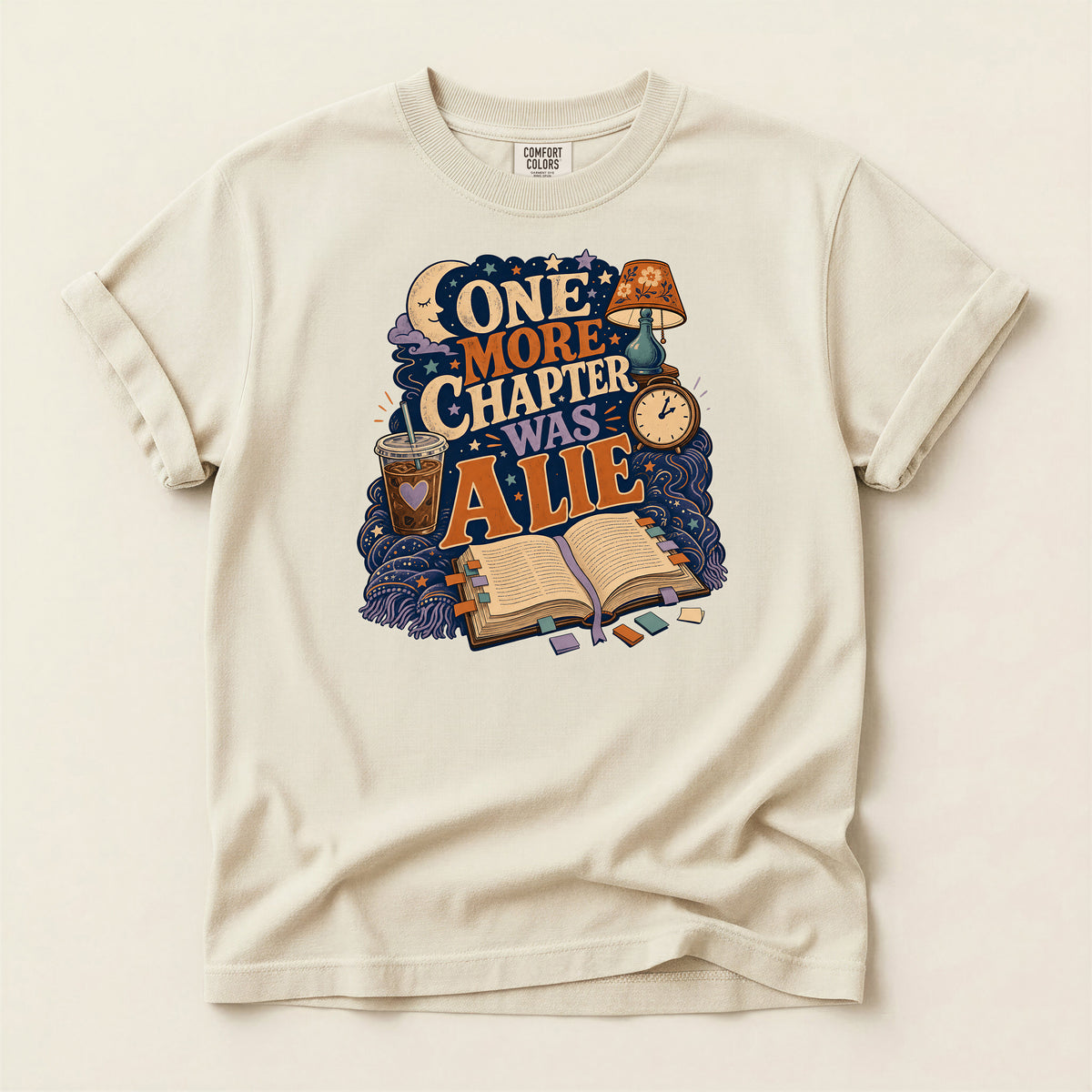 One More Chapter Was a Lie T-Shirt — Cozy Book Lover Graphic Tee