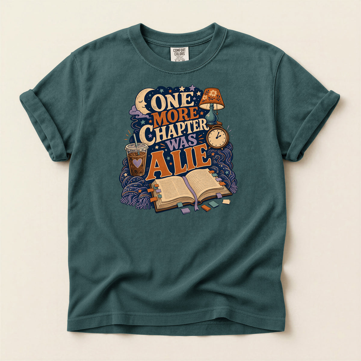 One More Chapter Was a Lie T-Shirt — Cozy Book Lover Graphic Tee