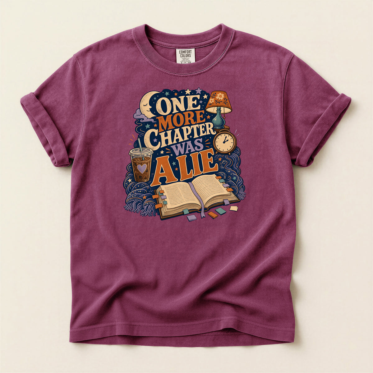 One More Chapter Was a Lie T-Shirt — Cozy Book Lover Graphic Tee