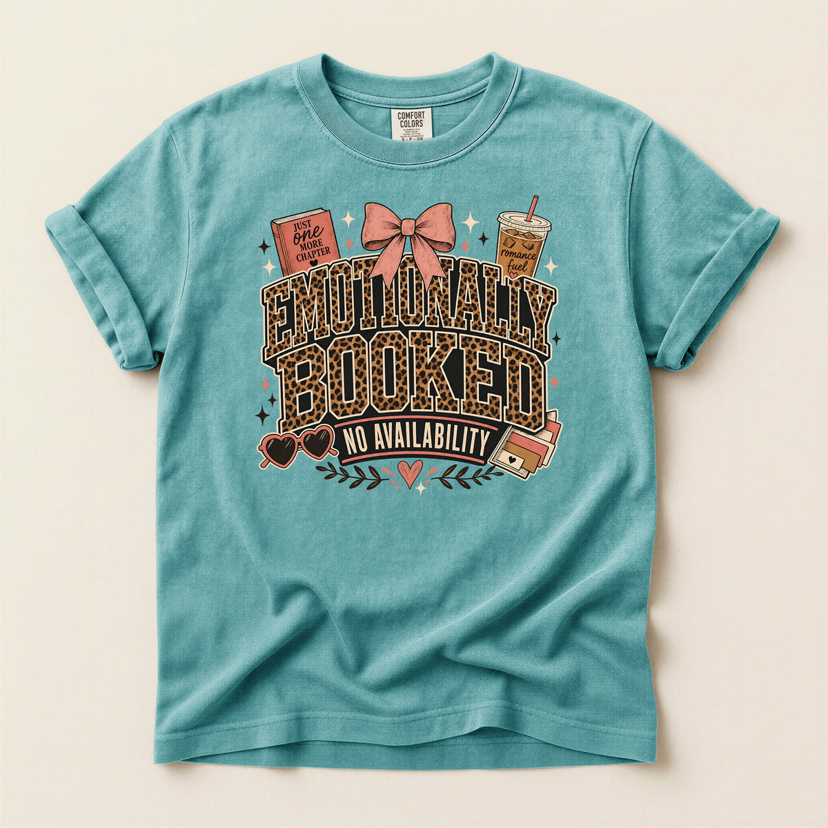 Emotionally Booked T-Shirt — "No Availability" Book Lover Graphic Tee
