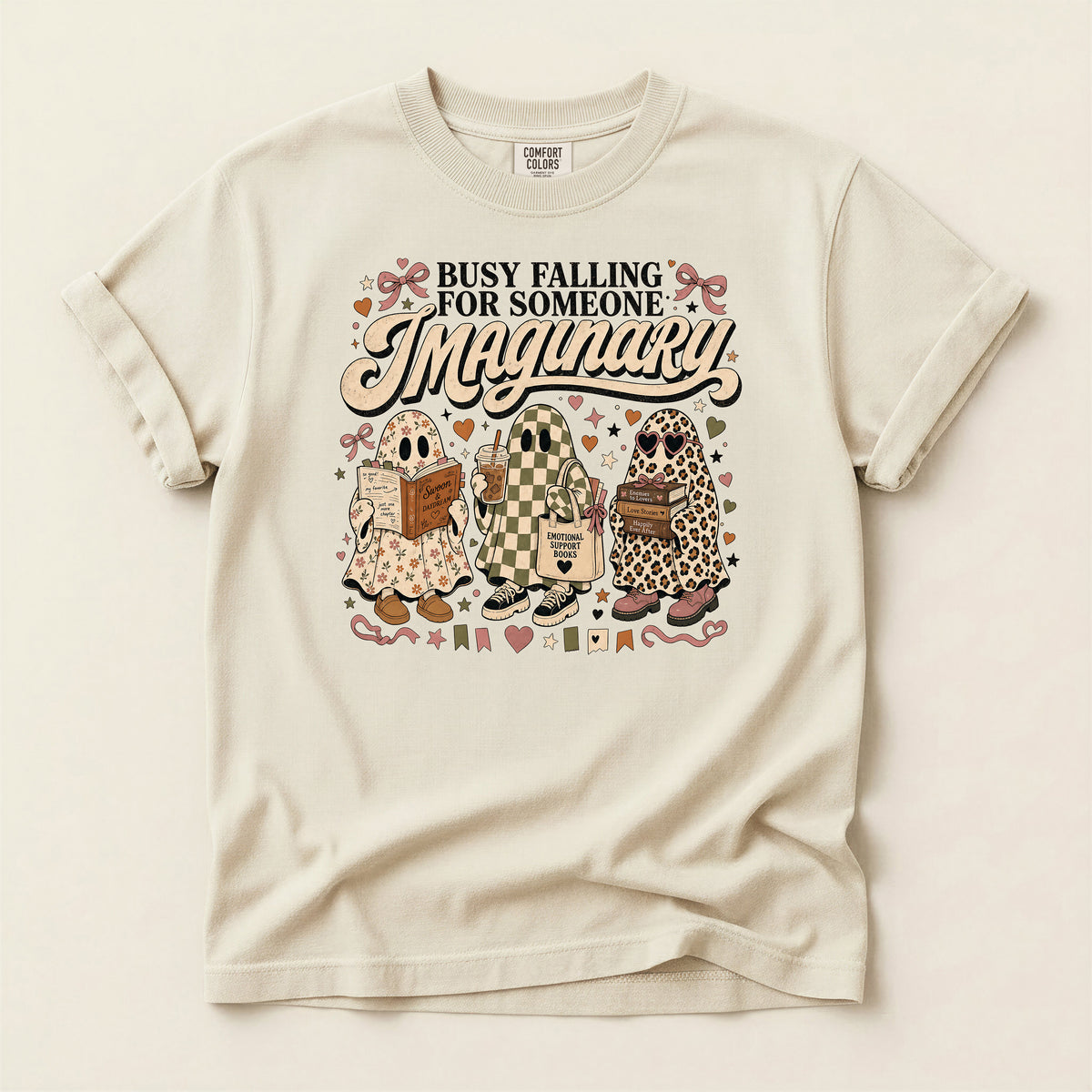 Busy Falling for Someone Imaginary T-Shirt — Cute Gnome Couple Graphic Tee