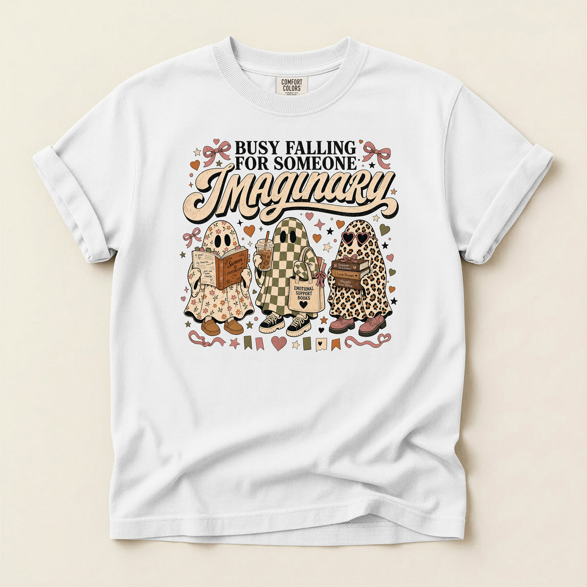 Busy Falling for Someone Imaginary T-Shirt — Cute Gnome Couple Graphic Tee