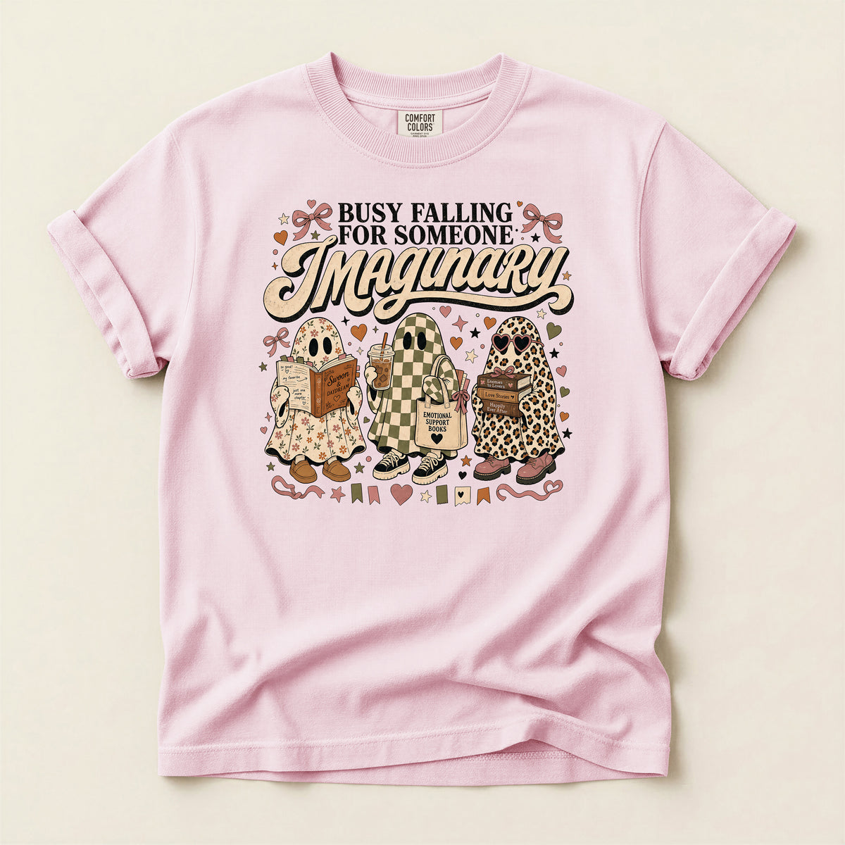 Busy Falling for Someone Imaginary T-Shirt — Cute Gnome Couple Graphic Tee