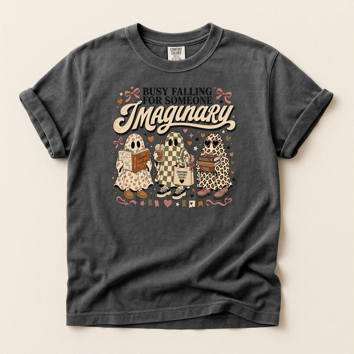 Busy Falling for Someone Imaginary T-Shirt — Cute Gnome Couple Graphic Tee