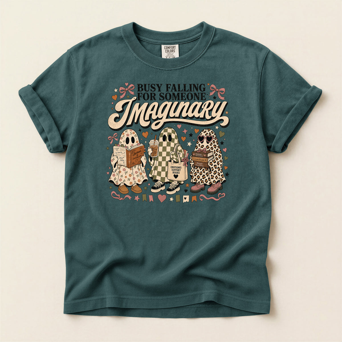 Busy Falling for Someone Imaginary T-Shirt — Cute Gnome Couple Graphic Tee