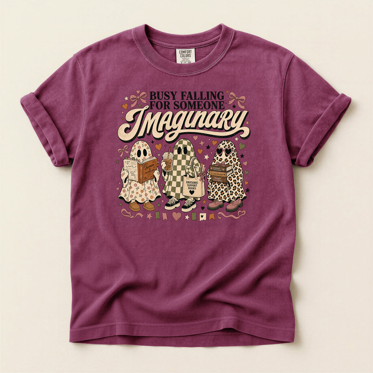 Busy Falling for Someone Imaginary T-Shirt — Cute Gnome Couple Graphic Tee