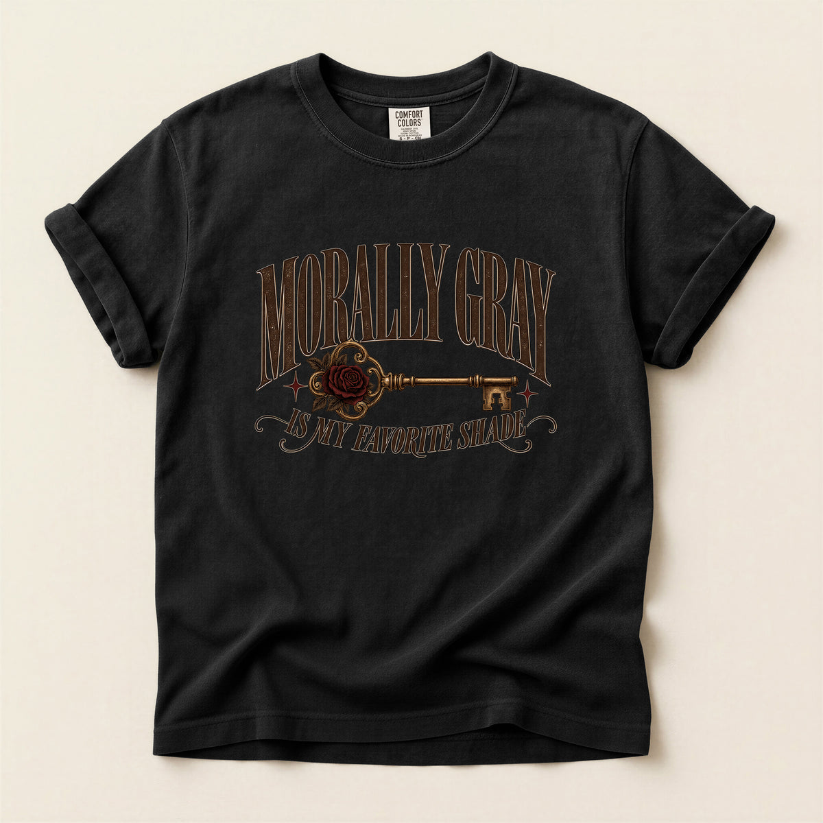 Morally Gray T-Shirt — "Morally Gray Is My Favorite Shade" Graphic Tee