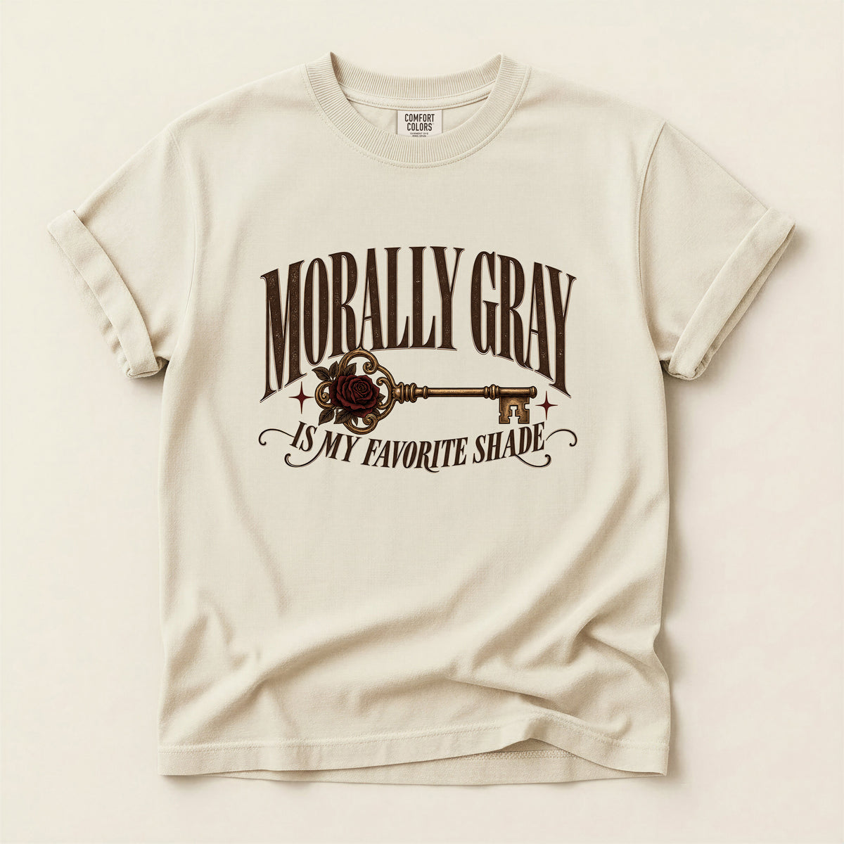Morally Gray T-Shirt — "Morally Gray Is My Favorite Shade" Graphic Tee