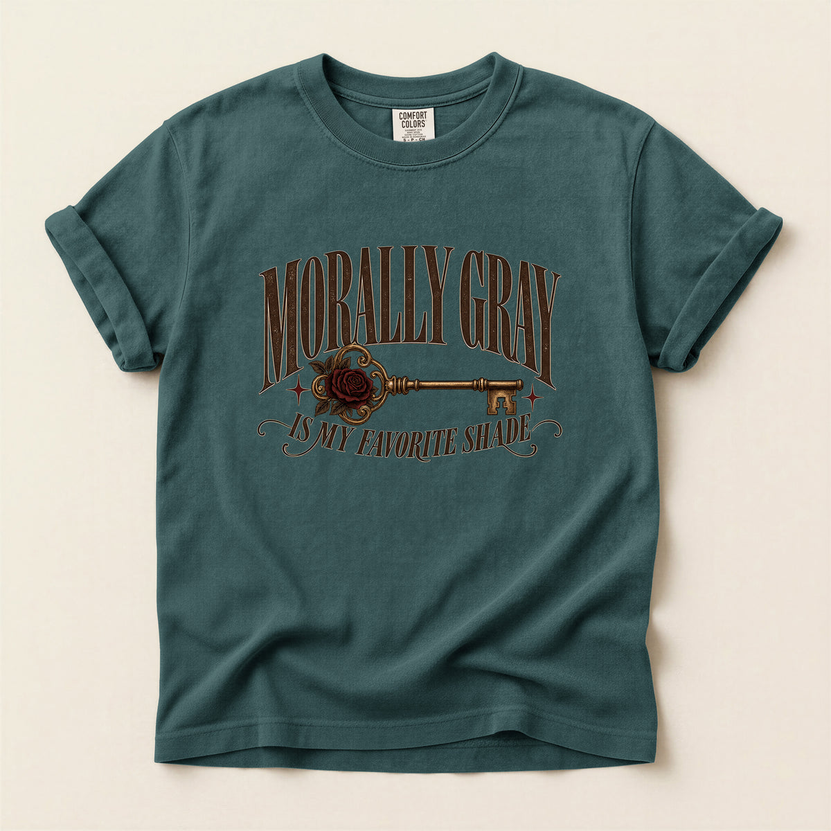 Morally Gray T-Shirt — "Morally Gray Is My Favorite Shade" Graphic Tee