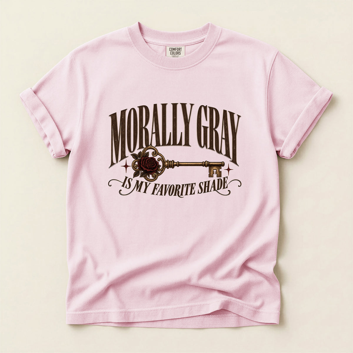 Morally Gray T-Shirt — "Morally Gray Is My Favorite Shade" Graphic Tee