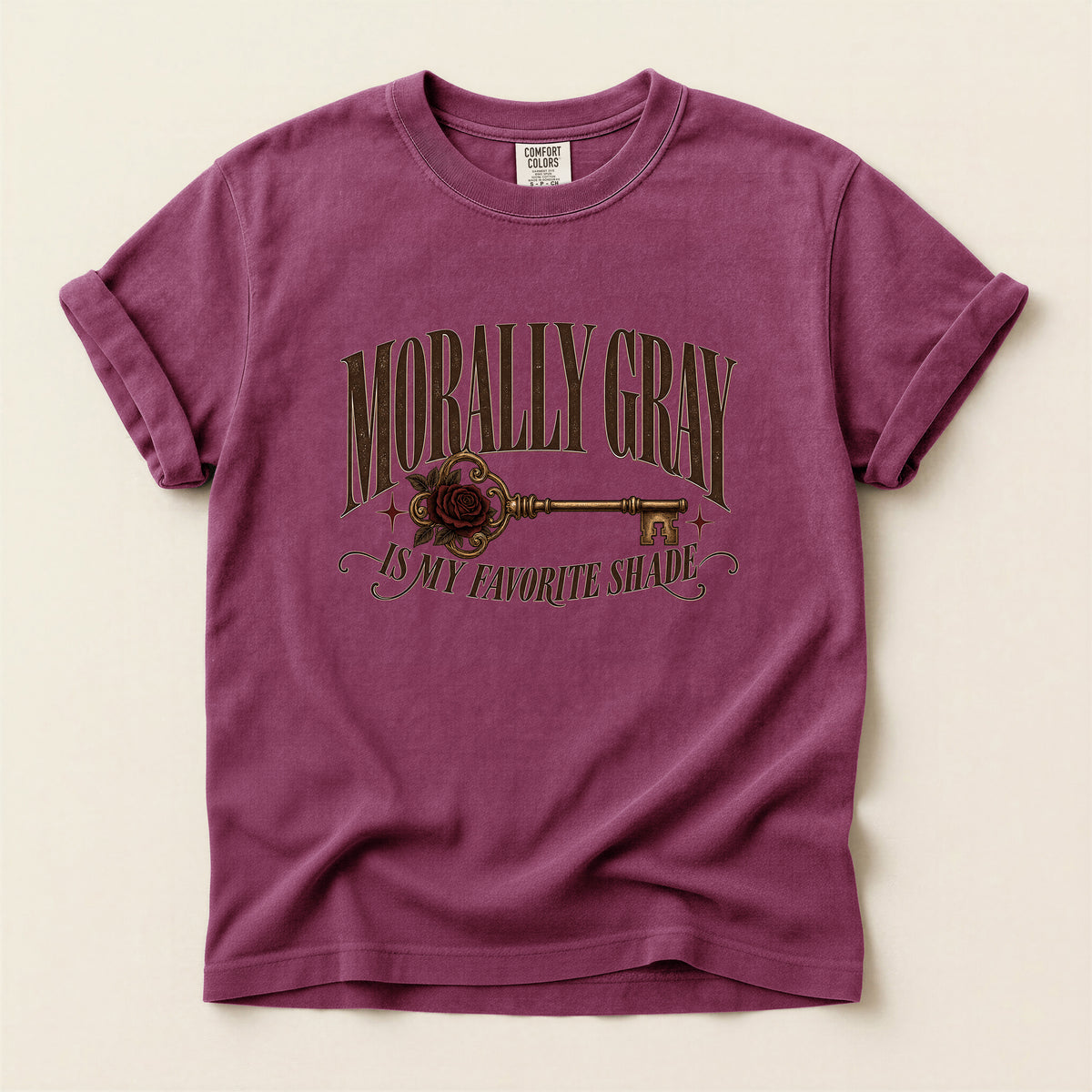Morally Gray T-Shirt — "Morally Gray Is My Favorite Shade" Graphic Tee