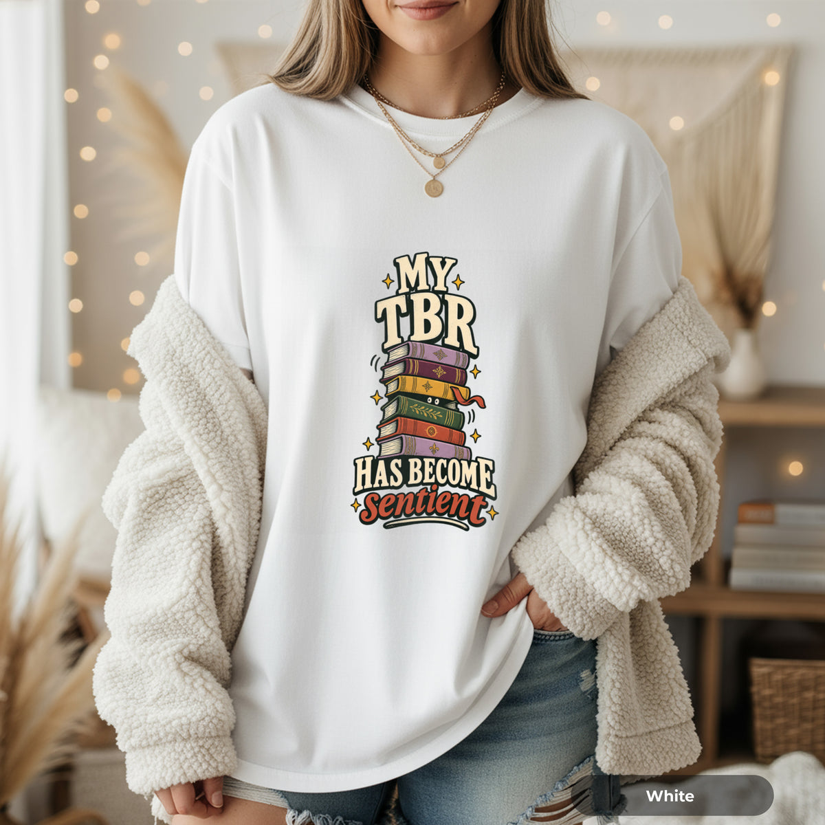 Literary T-Shirt — "My TBR Has Become Sentient" Graphic Tee