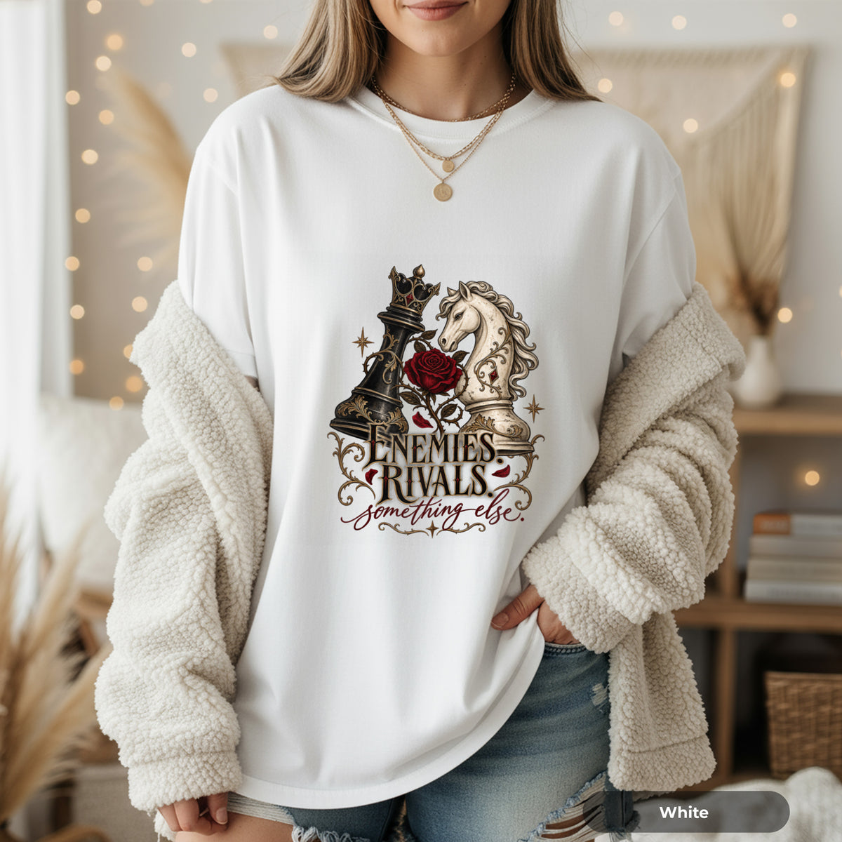 Chess Knights 'Enemies & Rivals' Graphic T-Shirt