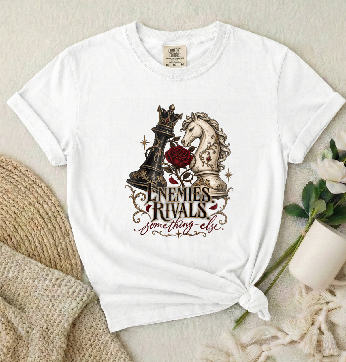 Chess Knights 'Enemies & Rivals' Graphic T-Shirt