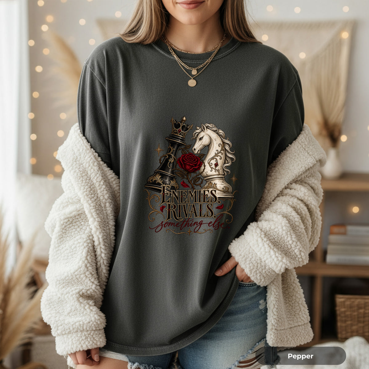 Chess Knights 'Enemies & Rivals' Graphic T-Shirt