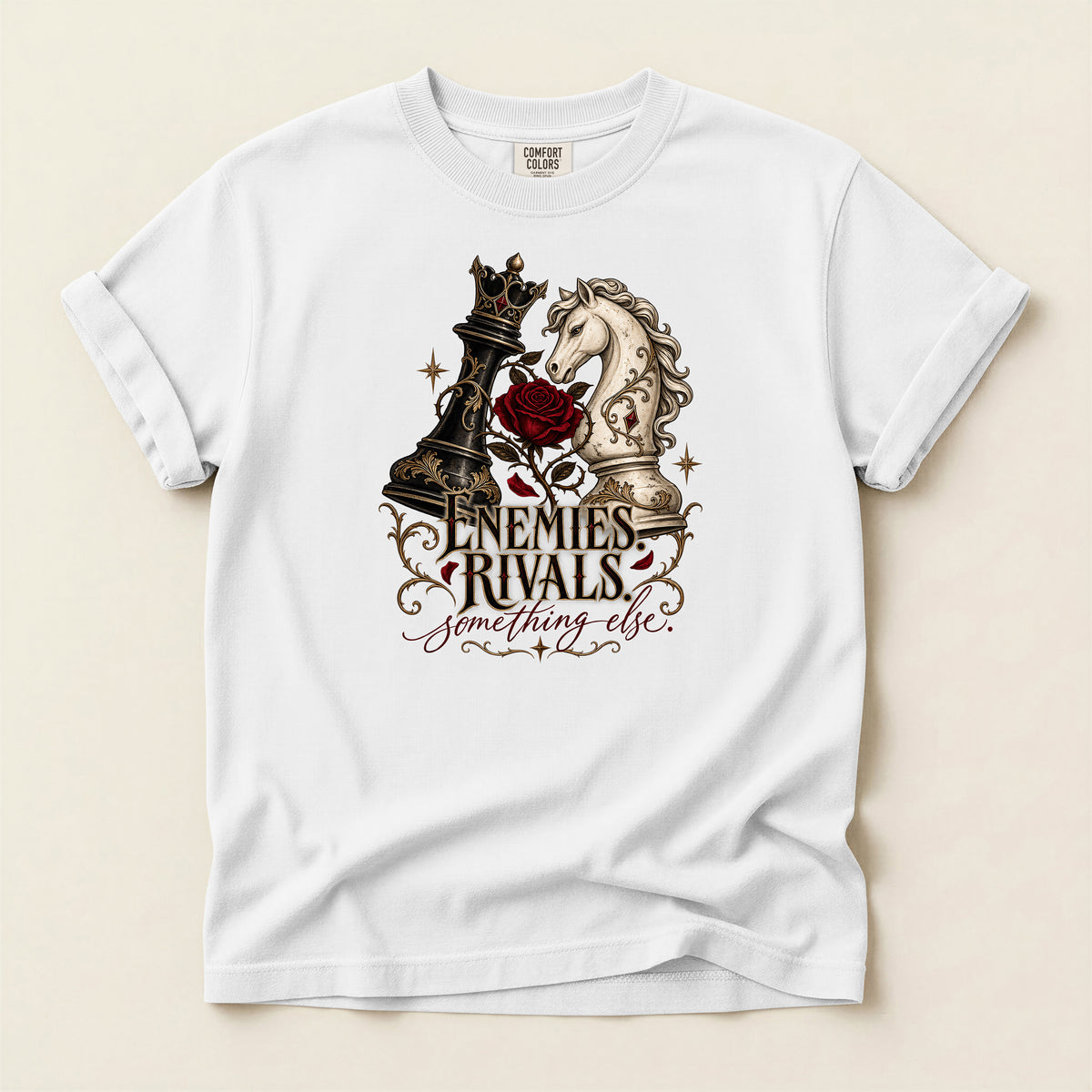 Chess Knights 'Enemies & Rivals' Graphic T-Shirt