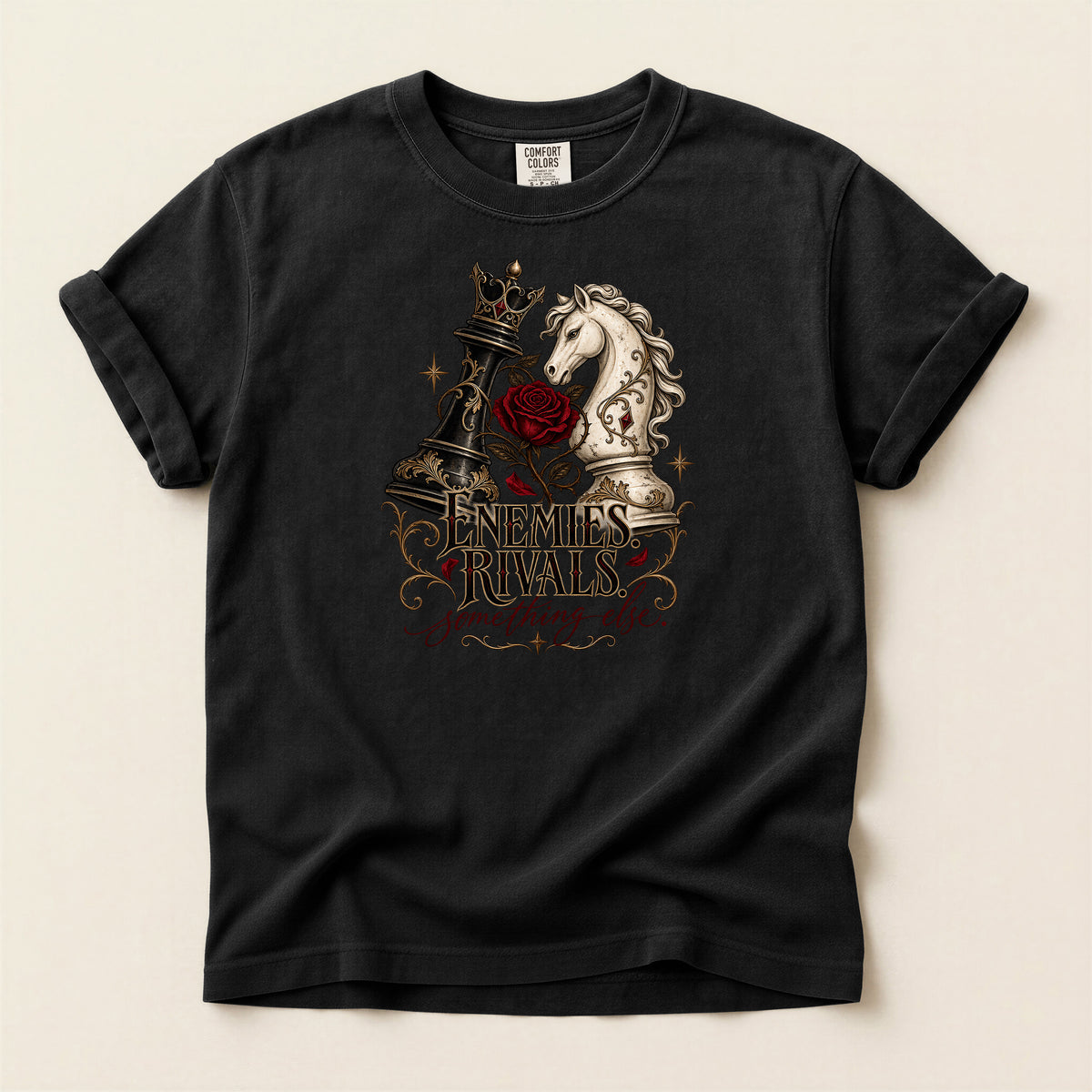 Chess Knights 'Enemies & Rivals' Graphic T-Shirt