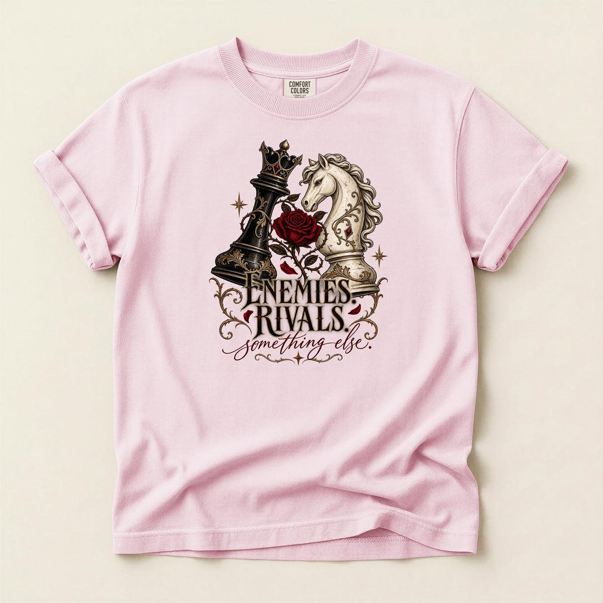 Chess Knights 'Enemies & Rivals' Graphic T-Shirt