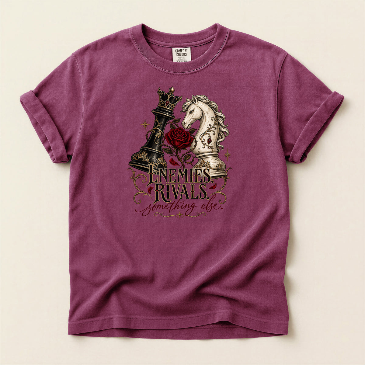 Chess Knights 'Enemies & Rivals' Graphic T-Shirt