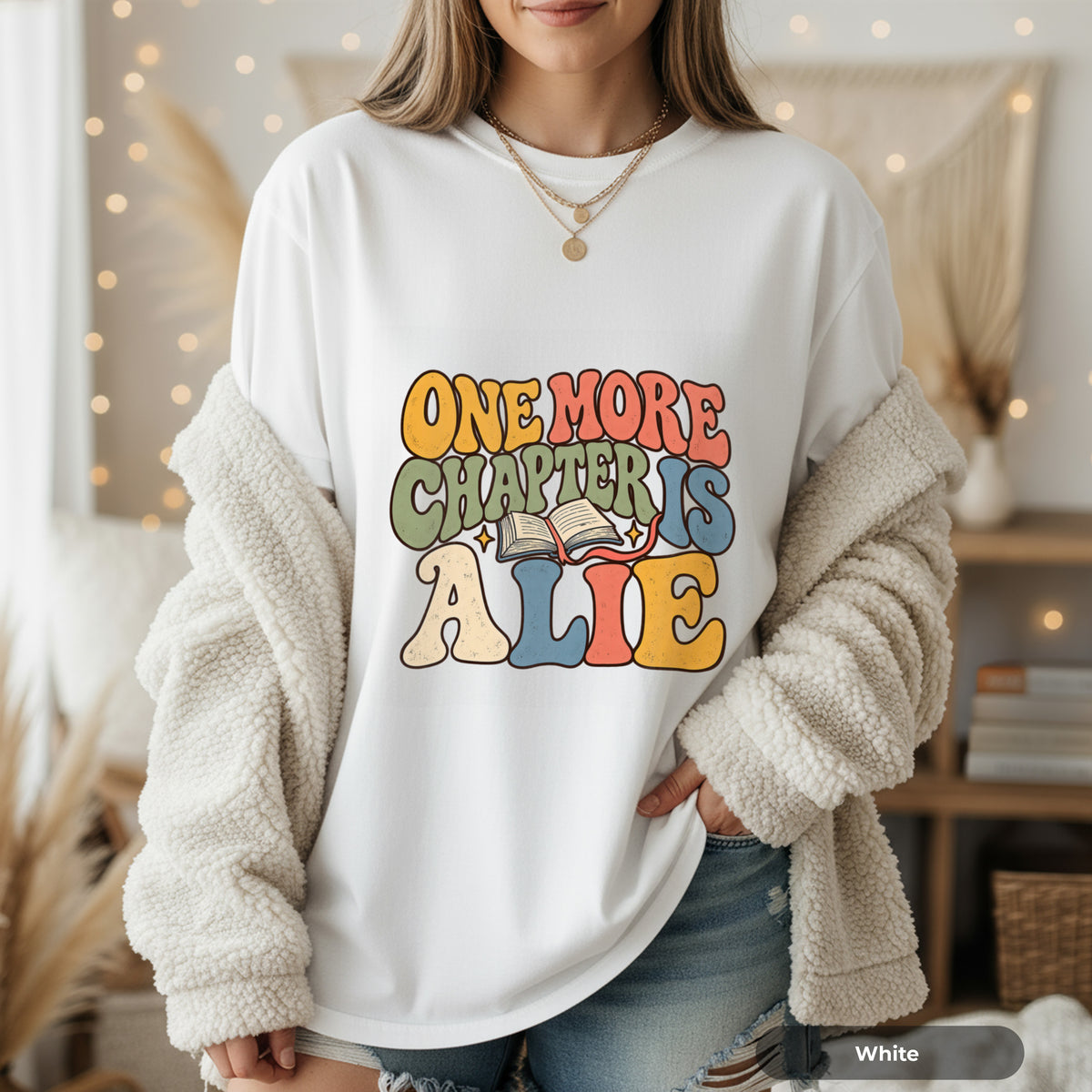 One More Chapter Is Alive T-Shirt — Retro Book Lover Tee