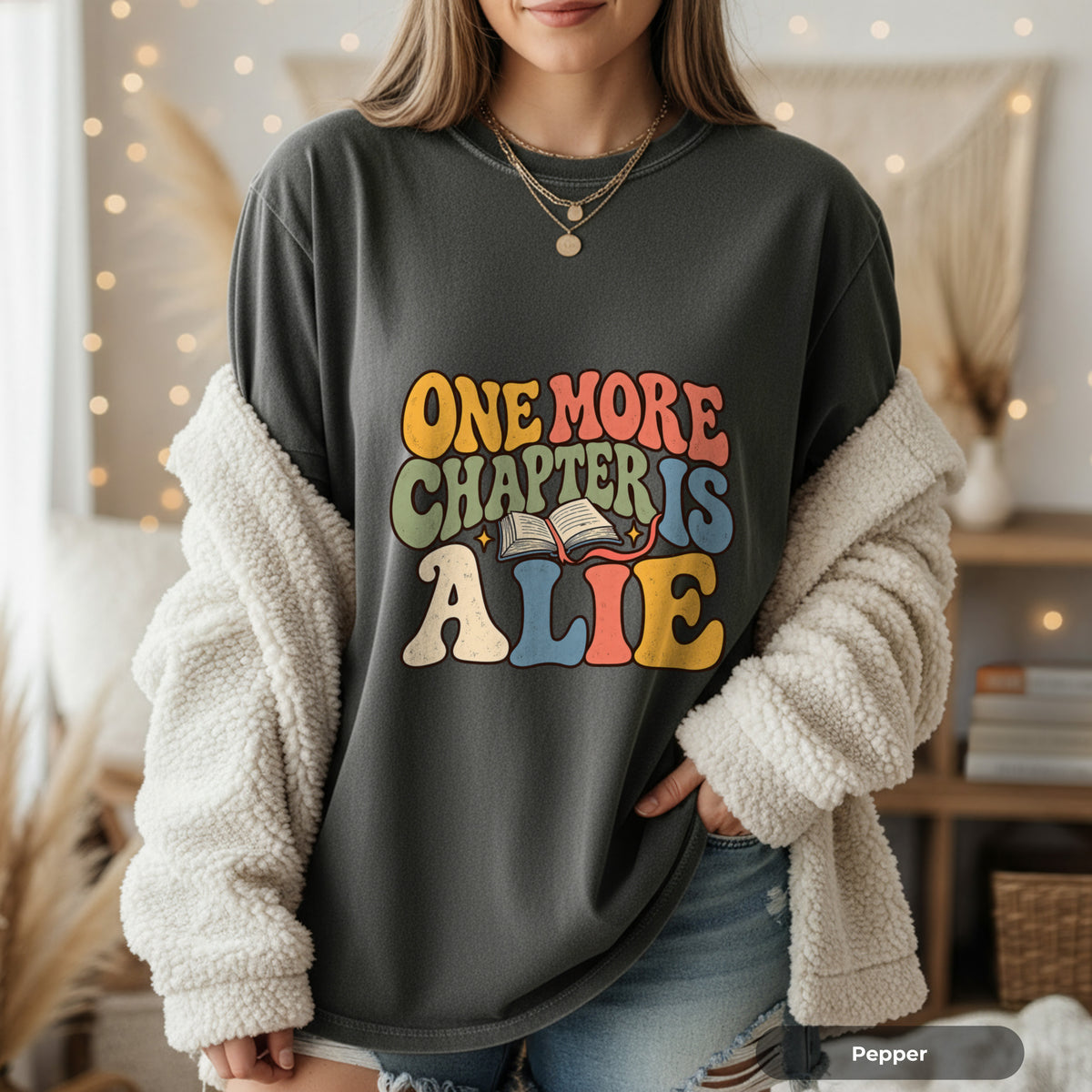 One More Chapter Is Alive T-Shirt — Retro Book Lover Tee