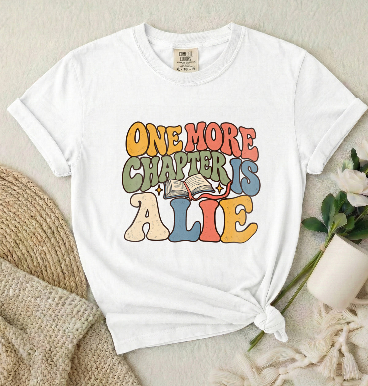 One More Chapter Is Alive T-Shirt — Retro Book Lover Tee