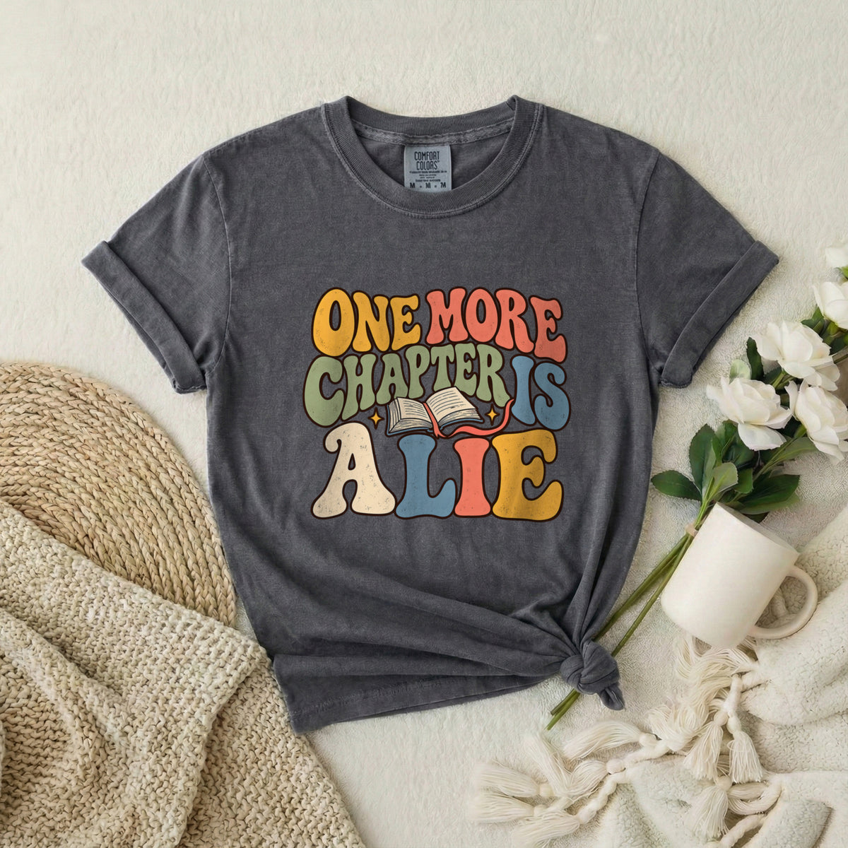 One More Chapter Is Alive T-Shirt — Retro Book Lover Tee