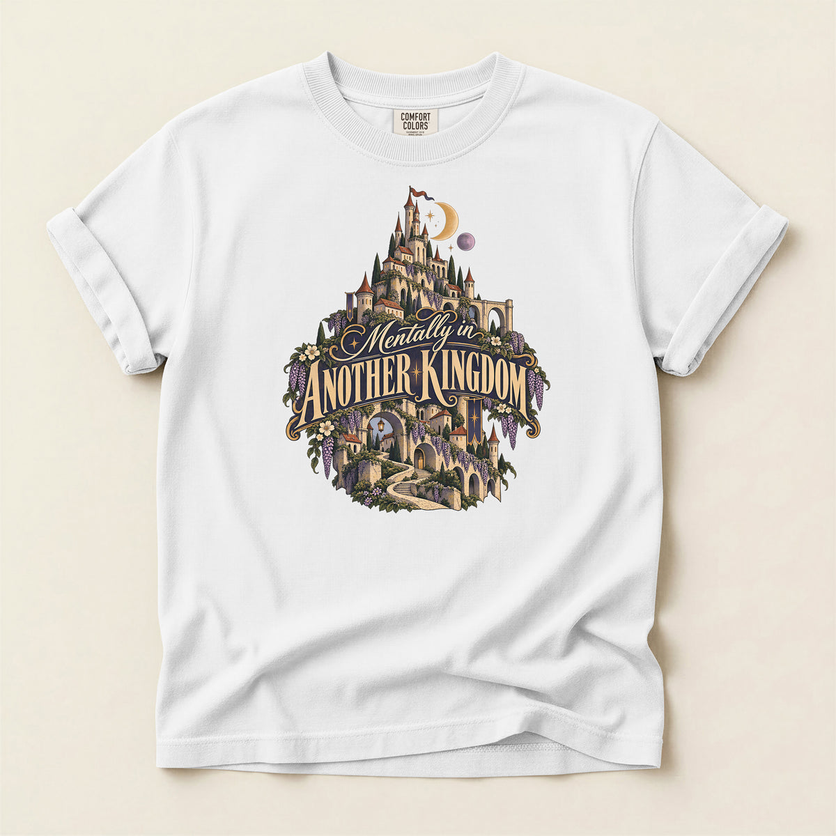 Mentally in Another Kingdom T-Shirt — Fantasy Castle Graphic Tee