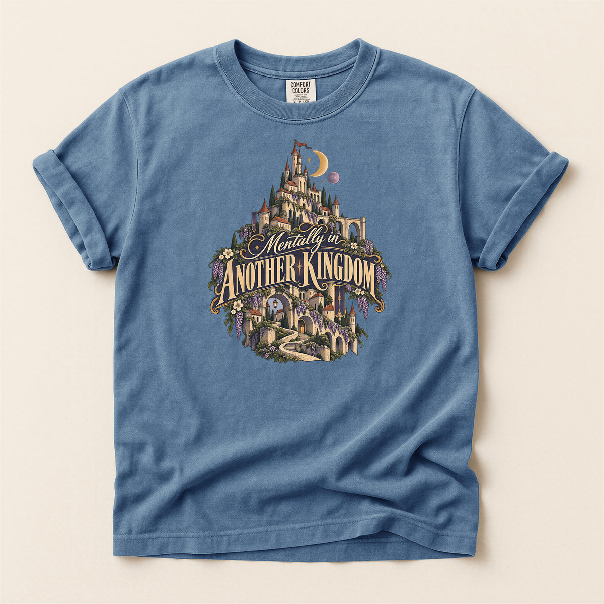 Mentally in Another Kingdom T-Shirt — Fantasy Castle Graphic Tee