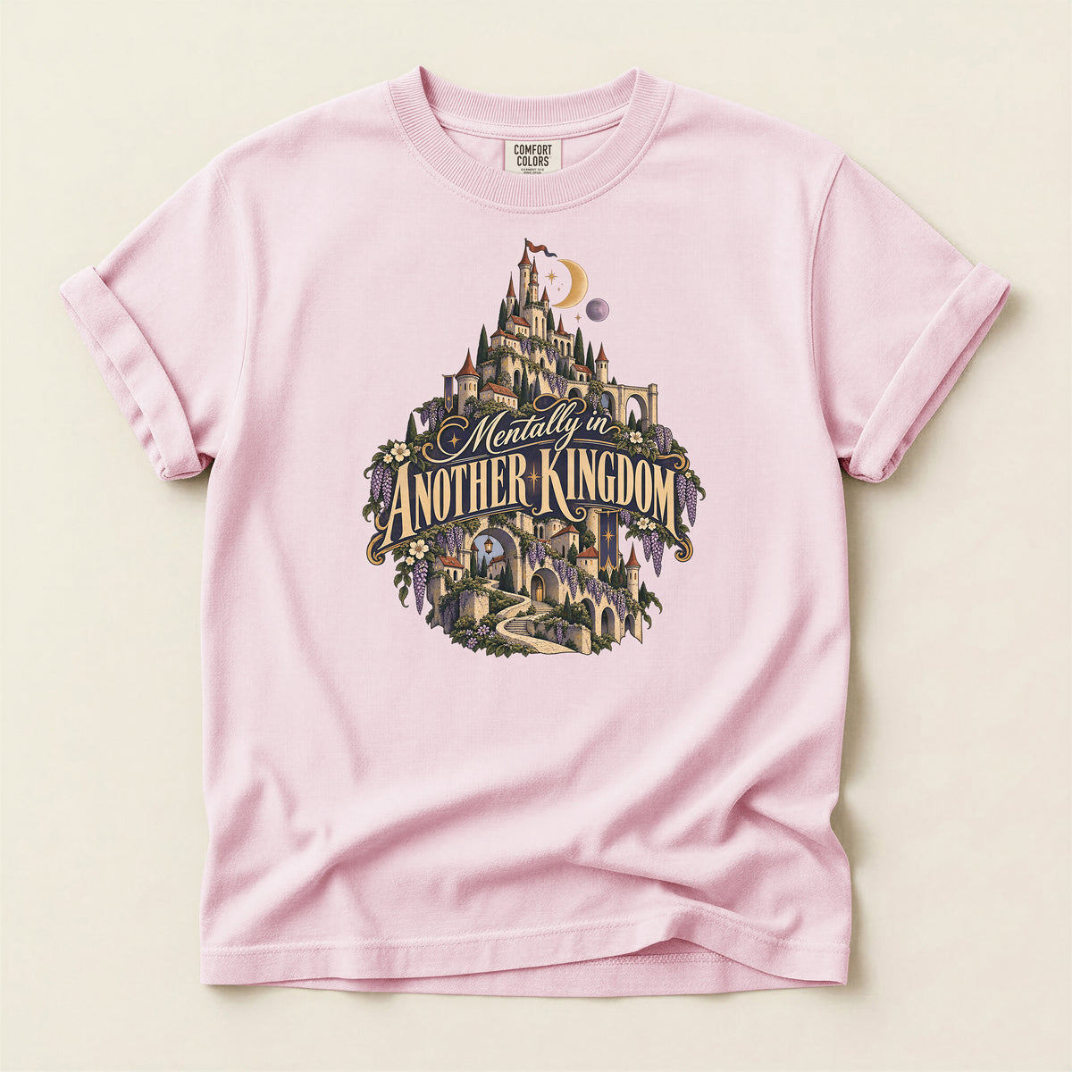 Mentally in Another Kingdom T-Shirt — Fantasy Castle Graphic Tee