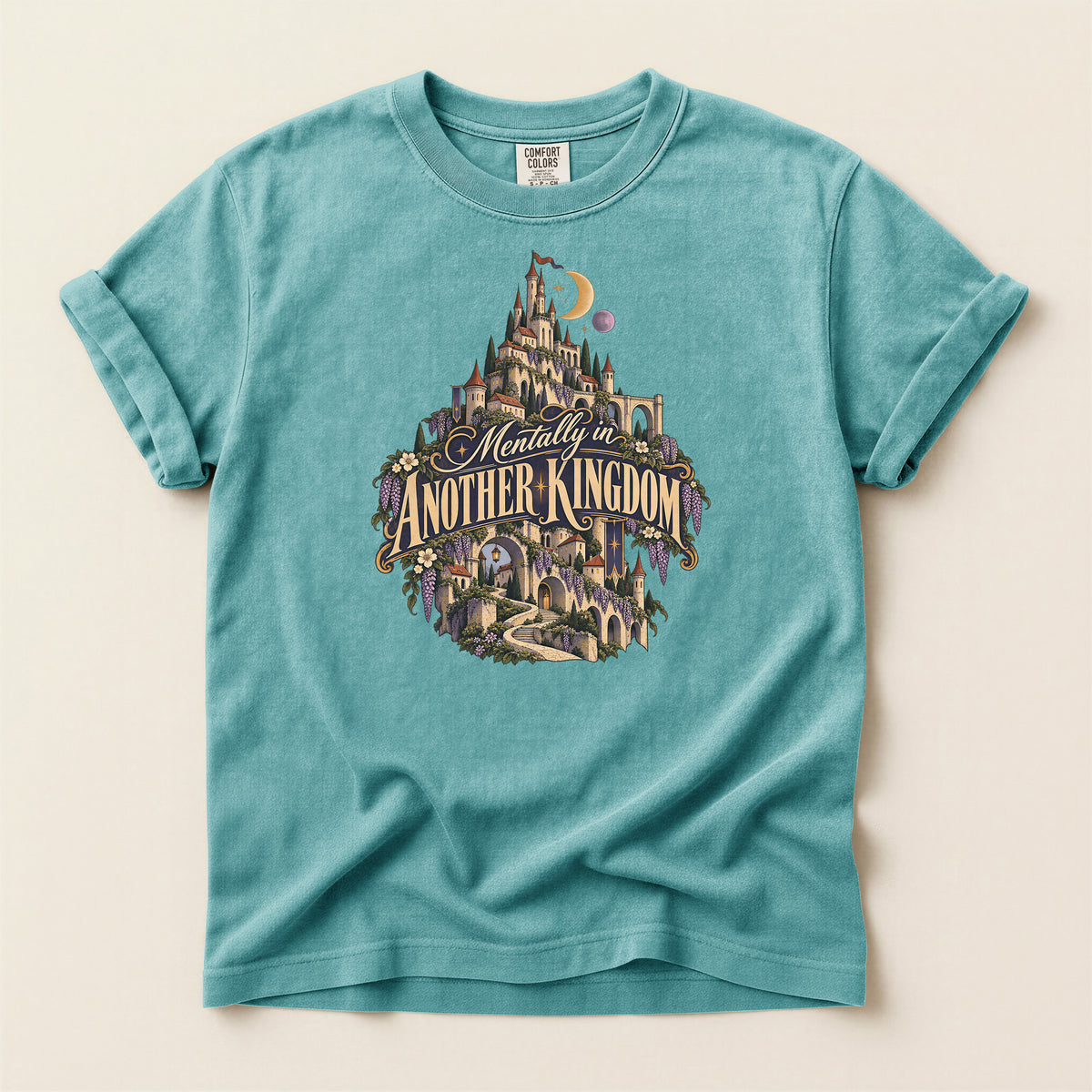 Mentally in Another Kingdom T-Shirt — Fantasy Castle Graphic Tee