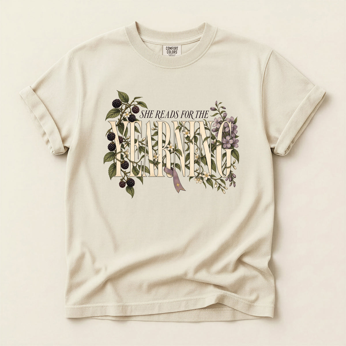 She Reads For the Yearning Floral T-Shirt