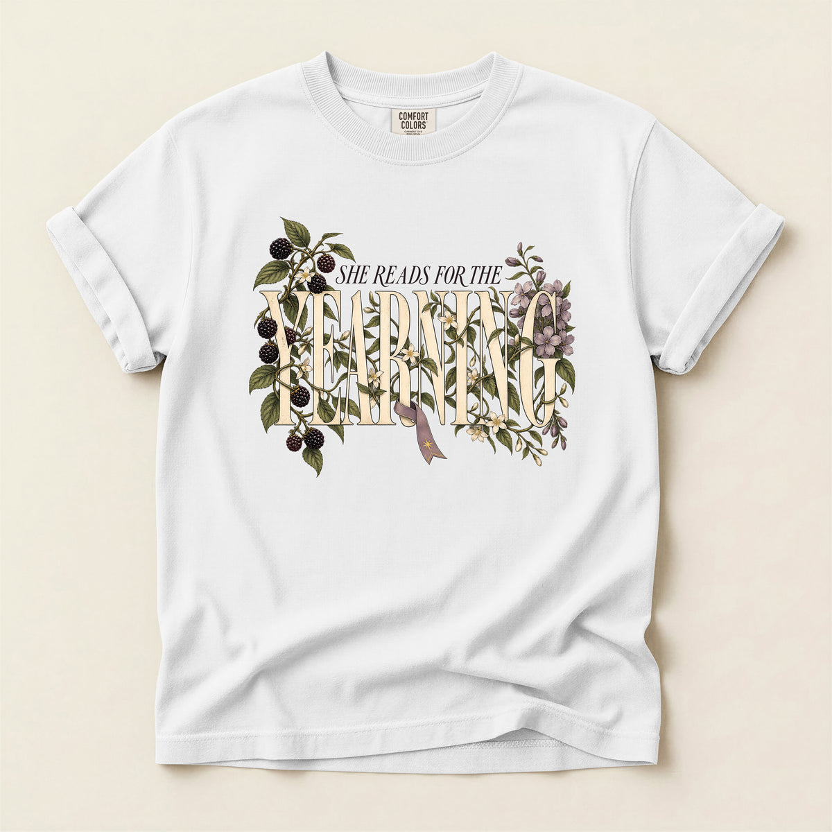 She Reads For the Yearning Floral T-Shirt
