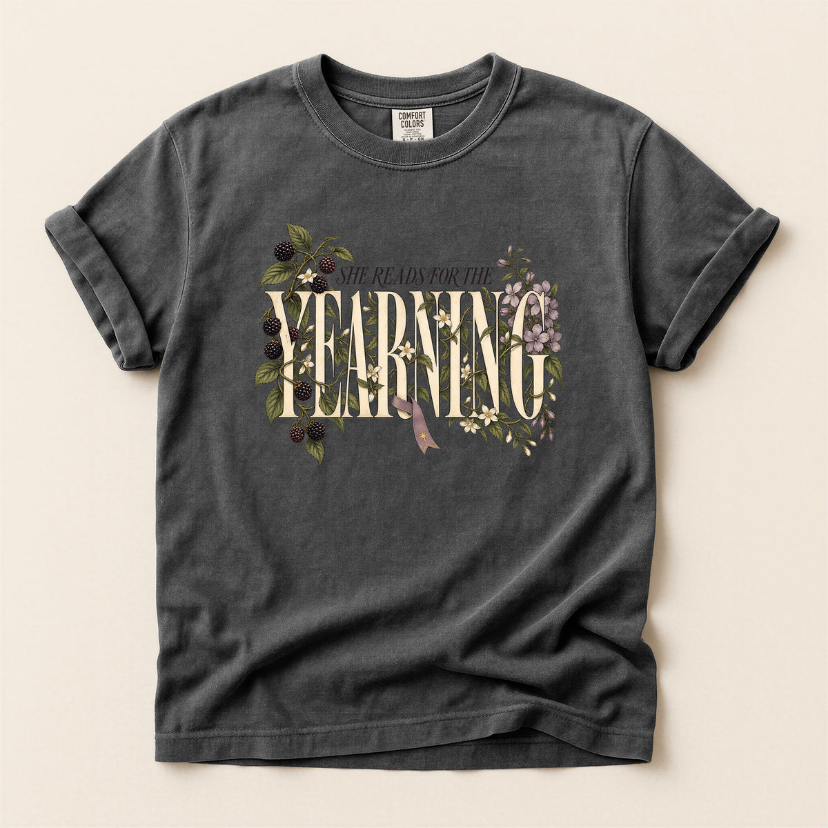 She Reads For the Yearning Floral T-Shirt