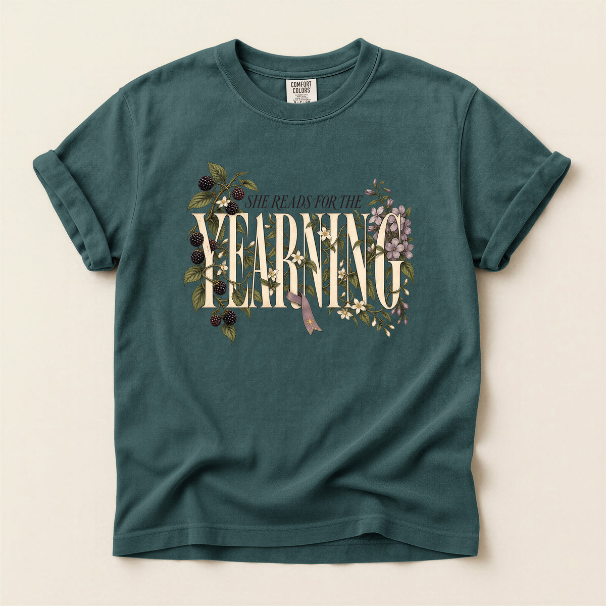 She Reads For the Yearning Floral T-Shirt
