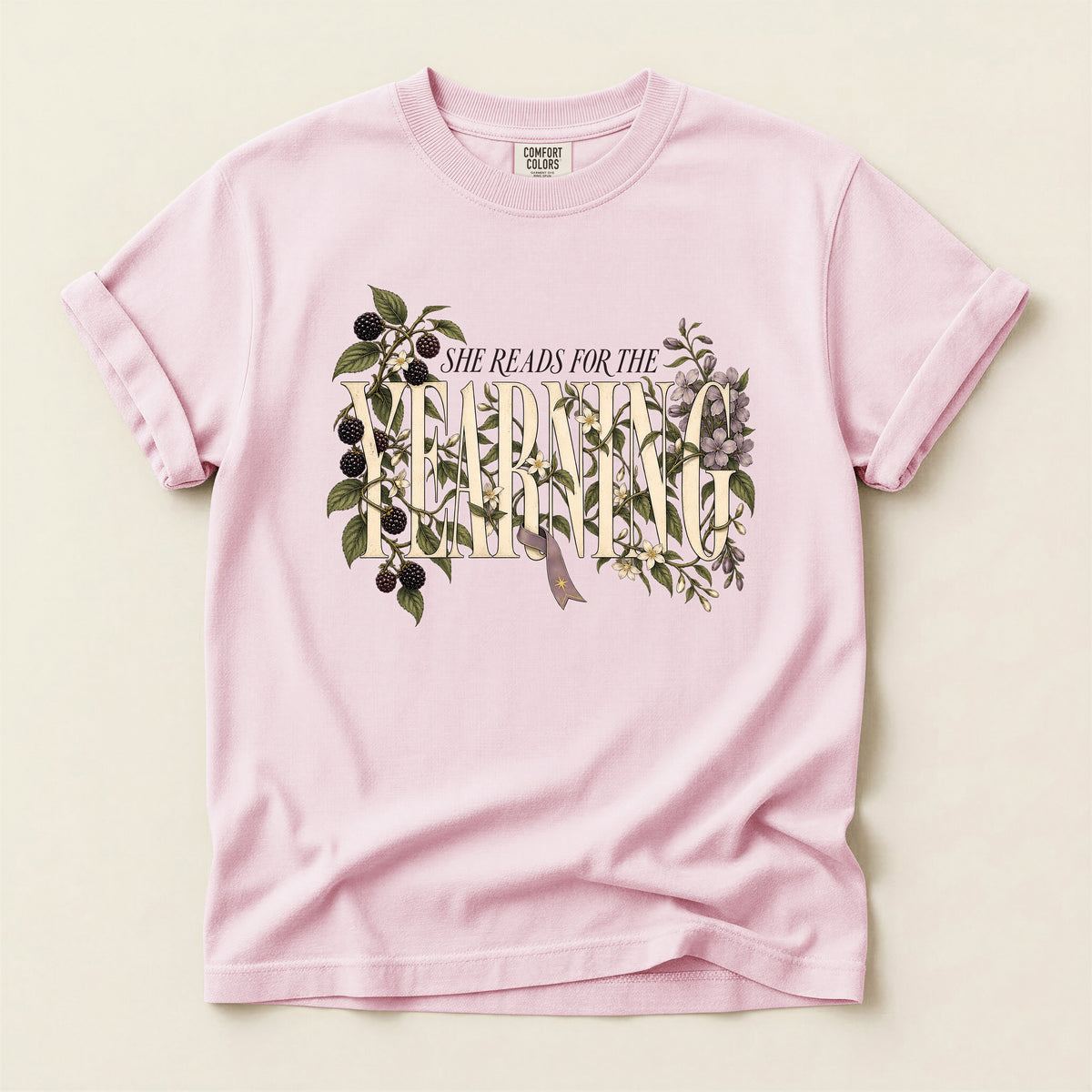 She Reads For the Yearning Floral T-Shirt