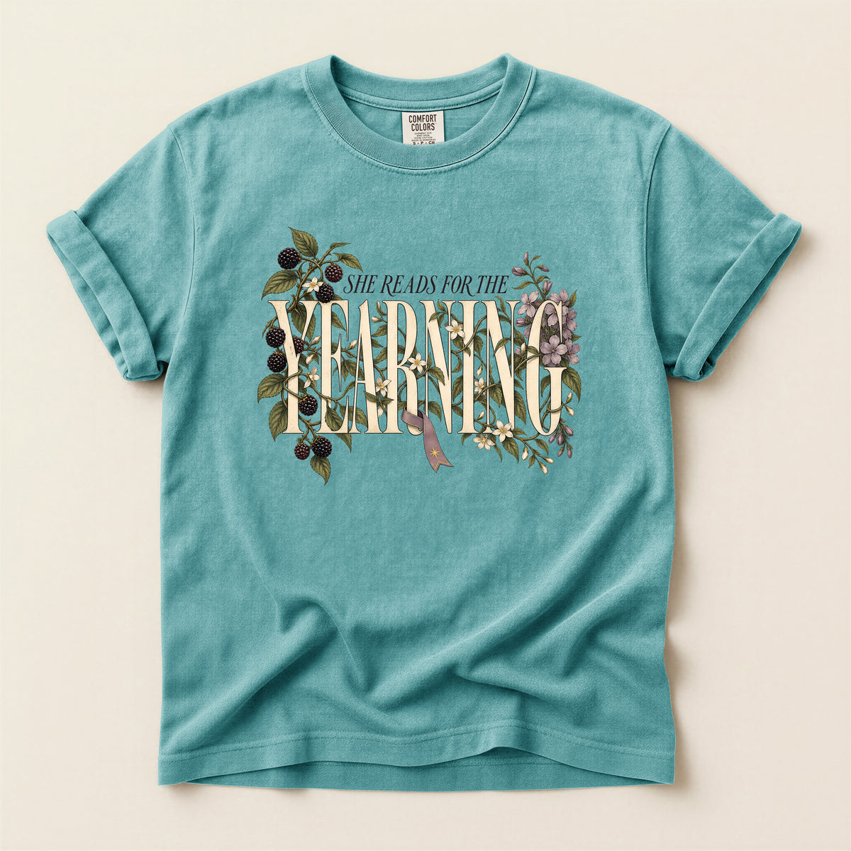 She Reads For the Yearning Floral T-Shirt