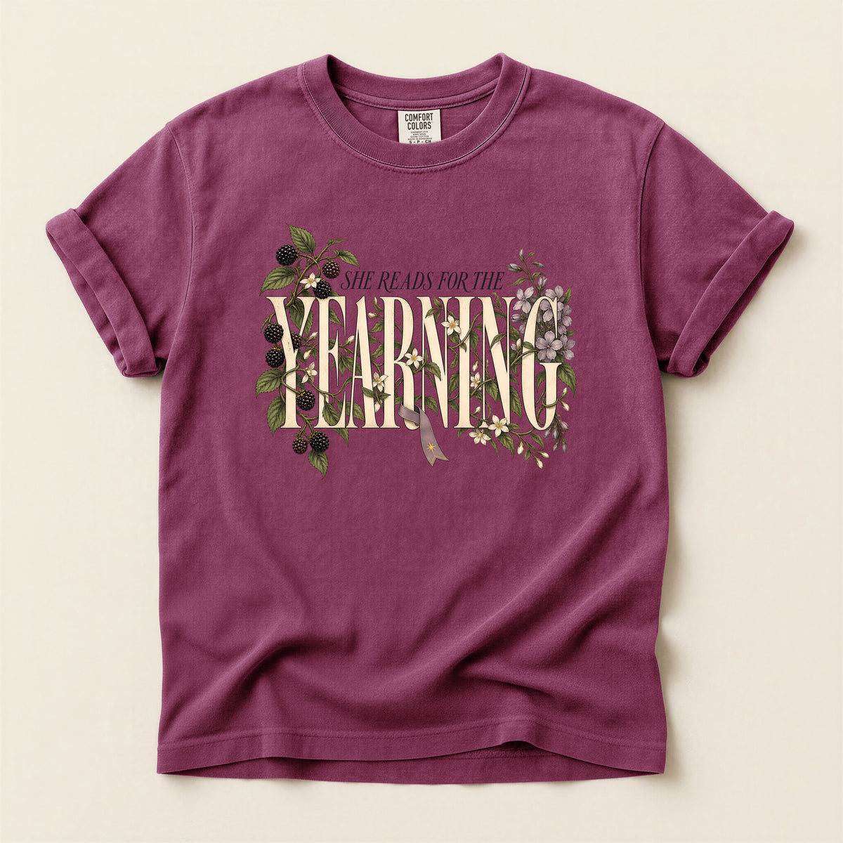 She Reads For the Yearning Floral T-Shirt