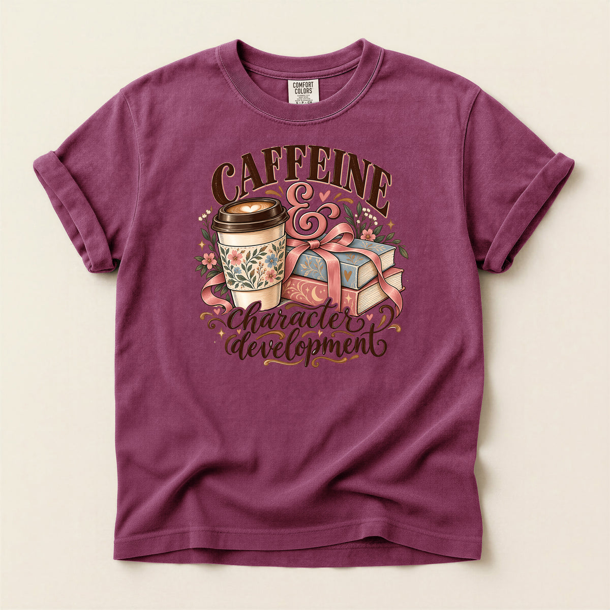 Caffeine & Character Development T-Shirt