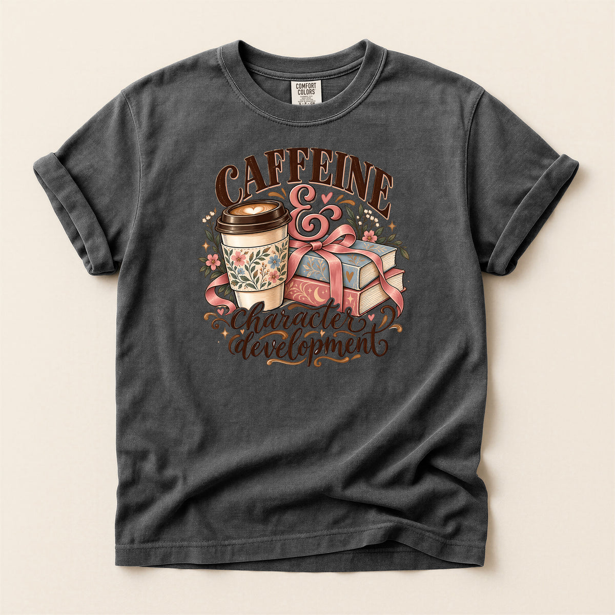 Caffeine & Character Development T-Shirt