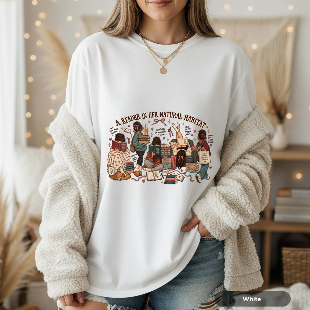 Reader in Her Natural Habitat T‑Shirt