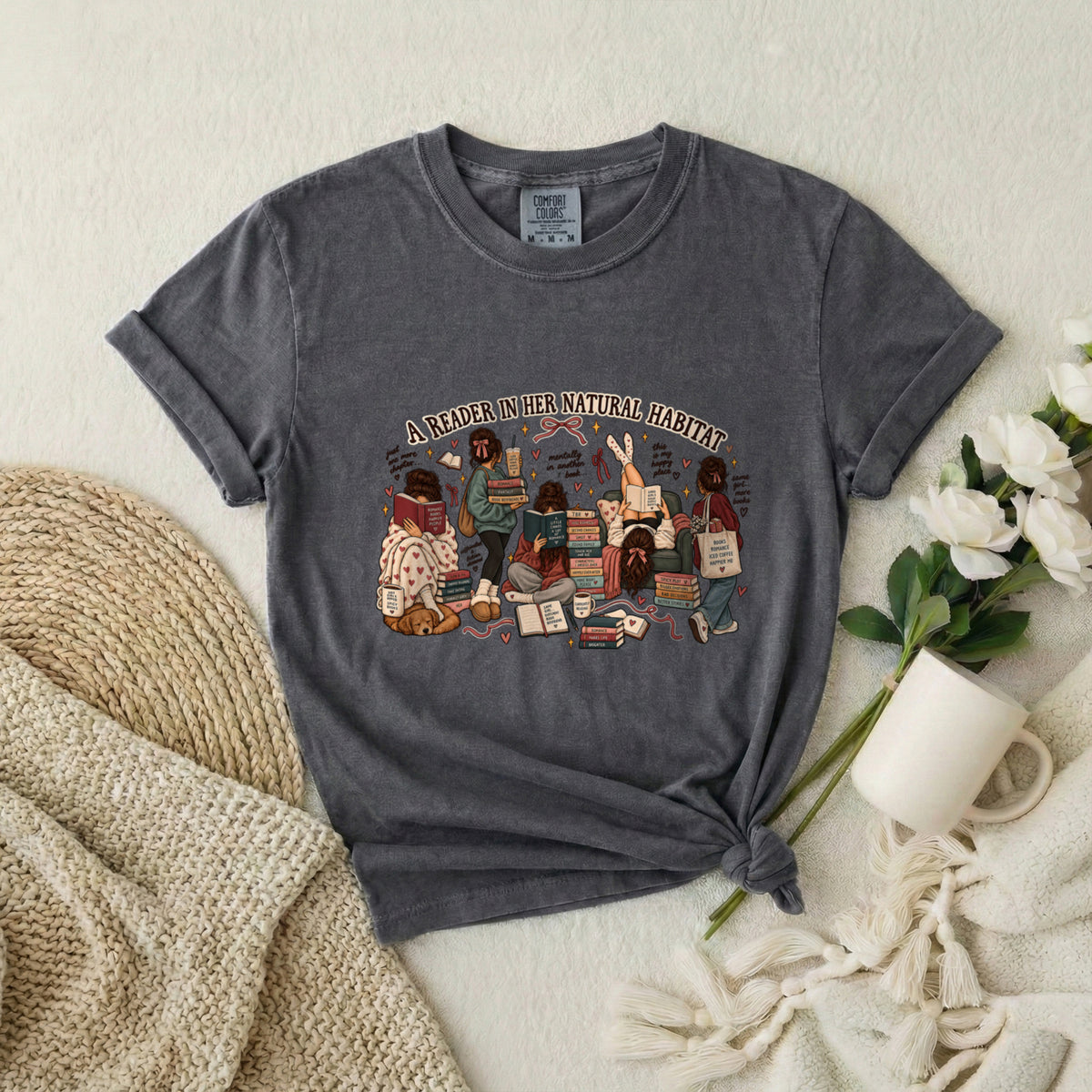Reader in Her Natural Habitat T‑Shirt