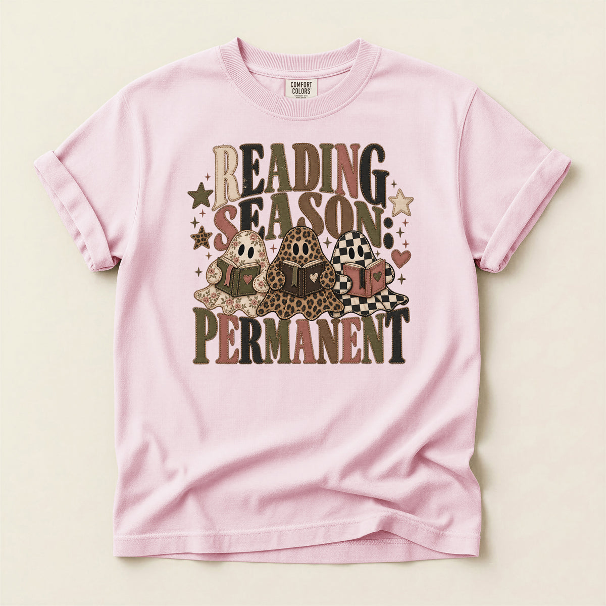 Reading Season Permanent T-Shirt — Cozy Book Lover Tee