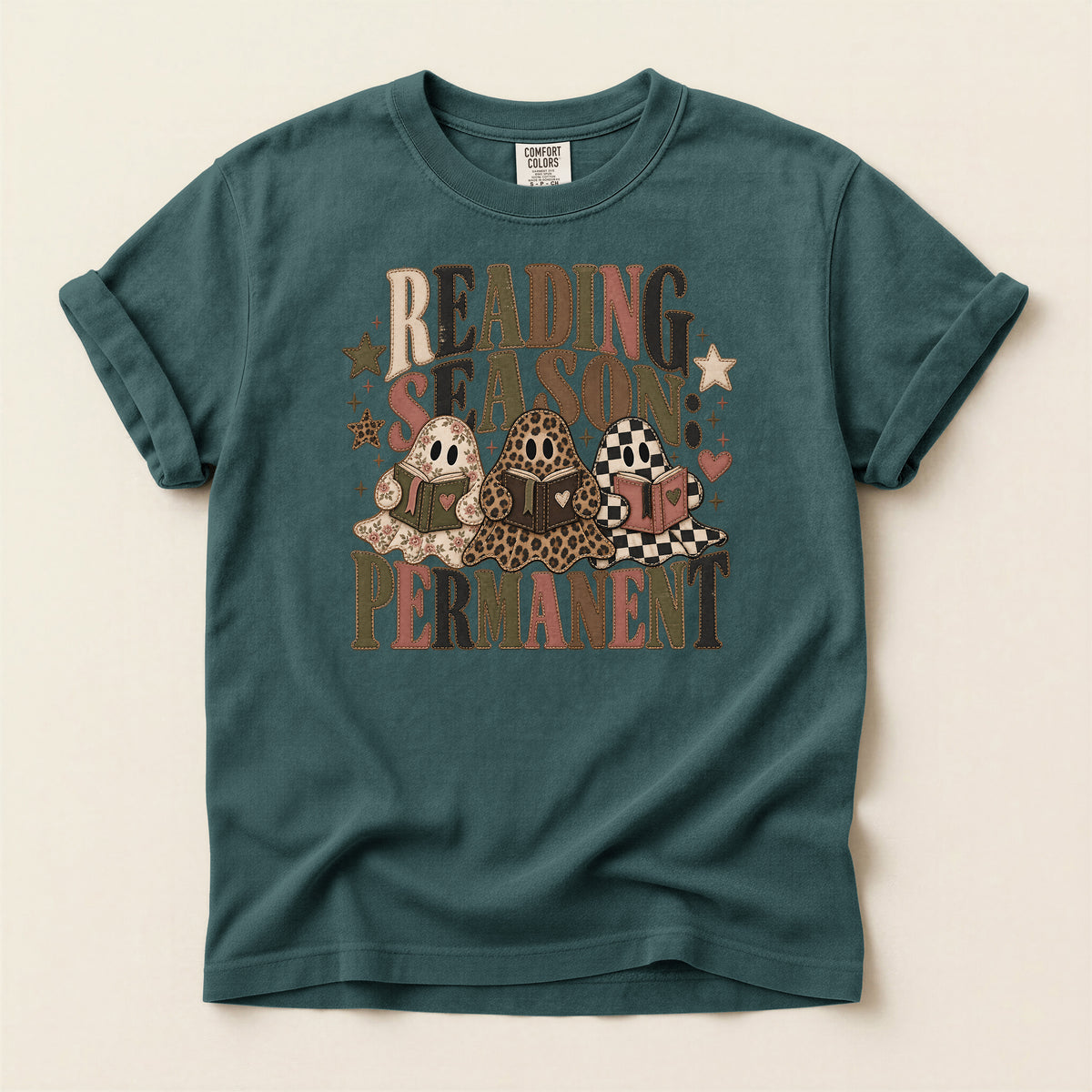 Reading Season Permanent T-Shirt — Cozy Book Lover Tee
