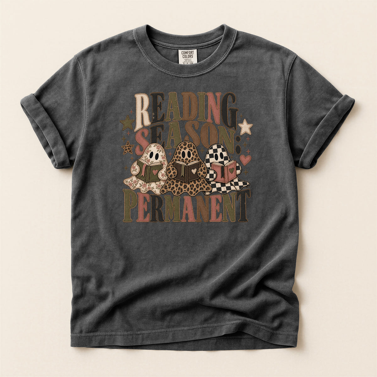 Reading Season Permanent T-Shirt — Cozy Book Lover Tee