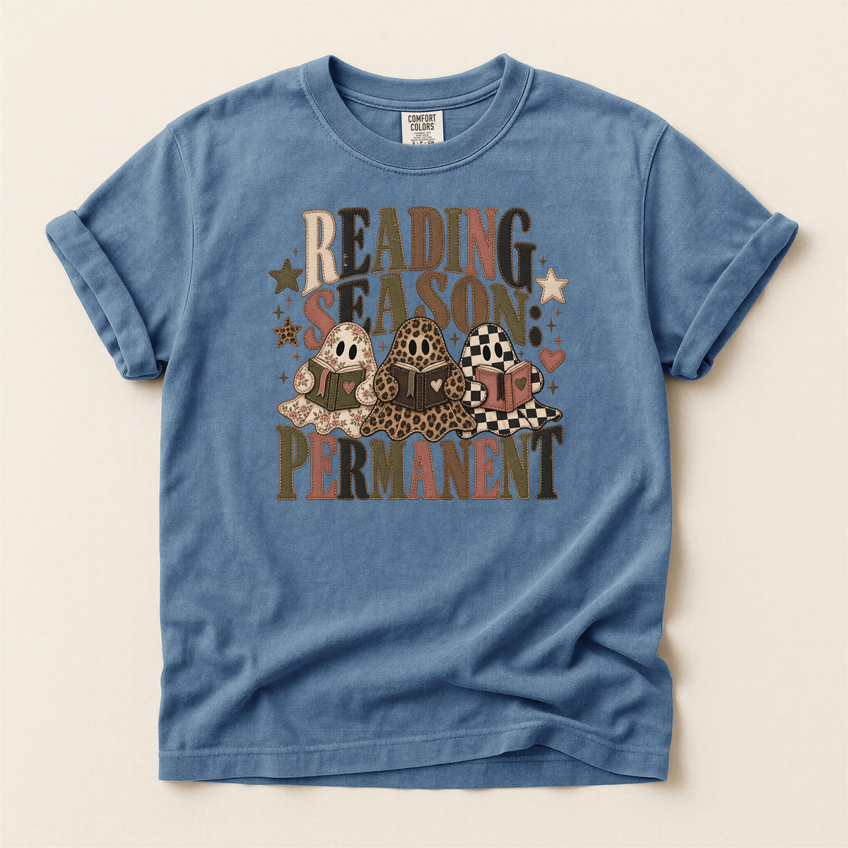 Reading Season Permanent T-Shirt — Cozy Book Lover Tee