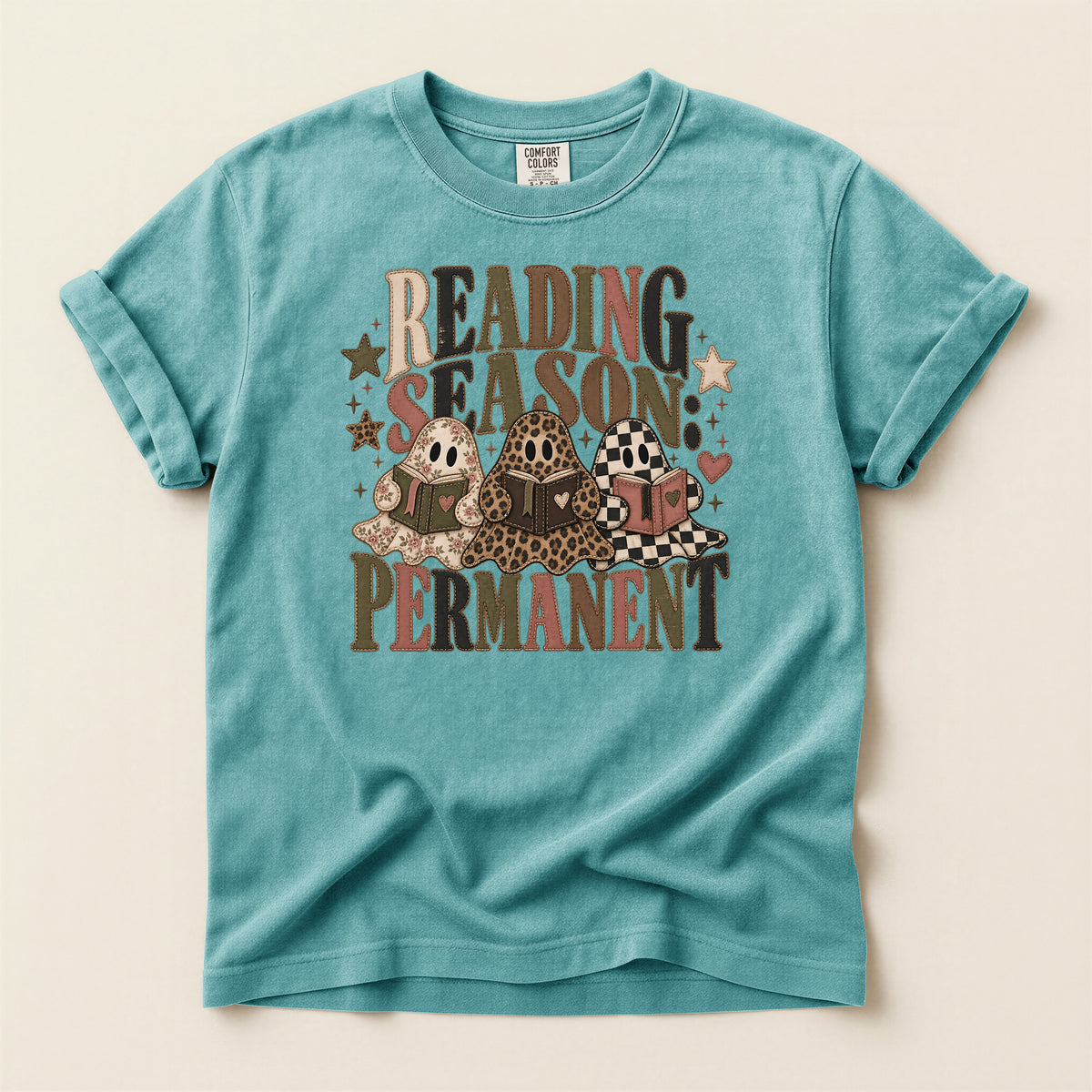 Reading Season Permanent T-Shirt — Cozy Book Lover Tee