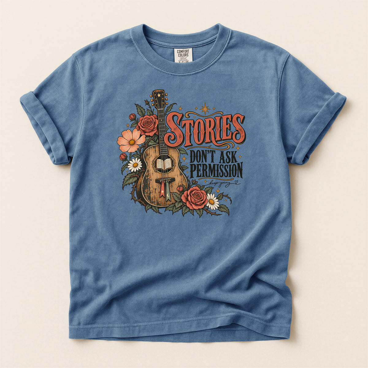 Stories Don't Ask Permission Guitar T-Shirt